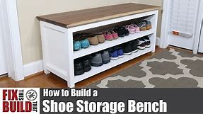 DIY Shoe Storage Bench | How to Build