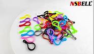 300PCS Multicolor Lobster Clasp Keychain Plastic Lanyard Clips Plastic Lobster Claw Clasps Backpack Clips for Kids Plastic Keychains for Crafts Keychain Hook DIY Handmade, Toys Craft Clasps