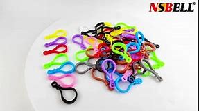 300PCS Multicolor Lobster Clasp Keychain Plastic Lanyard Clips Plastic Lobster Claw Clasps Backpack Clips for Kids Plastic Keychains for Crafts Keychain Hook DIY Handmade, Toys Craft Clasps