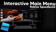 Roblox Interactive Main Menu // Roblox Studio Speedbuild Part 1