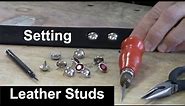 Setting Leather Studs