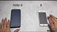 Redmi Note 9 vs iPhone 8. Speed test