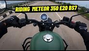 New Meteor 350 E20 BS7 Ride 🔥| Royal Enfield Meteor 350 E20 OBD2 |