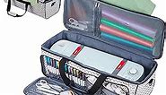 HOMEST Carrying Case for Cricut with Multi pockets for 12x12 Mats, Large Front Pocket for Accessories, Ripple (Patent Design)