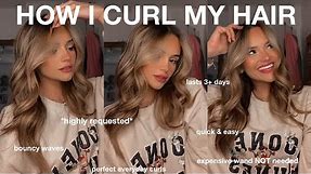 HOW I CURL MY HAIR 2021 *quick & easy, long lasting, HIGHLY requested!!*