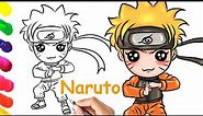 How to Draw Cute Naruto Uzumaki step by step- Naruto drawing easy | How to draw anime