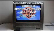 Magnavox TV DVD VCR Combo CT202MW8 Serial: T43735767 function check