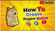 How To Create Doge Voice ? Full Tutorial Video #qualitymames #tutorial #cheems #dogee #heavy comedy