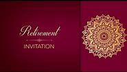 Retirement Invitation Video For WhatsApp | Digital E-card