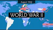World War II - Summary on a Map