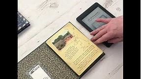 Kindle Paperwhite Hardback Book Cases Fitting Video