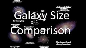 Galaxy Size Comparison 2023