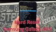 How to Hard Reset Samsung Galaxy A03