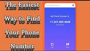 How to find your phone number on android