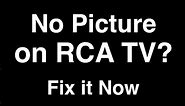 RCA TV No Picture but Sound - Fix it Now