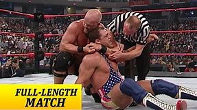 FULL-LENGTH MATCH - Raw - Kurt Angle vs. Steve Austin - WWE Championship Match