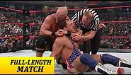 FULL-LENGTH MATCH - Raw - Kurt Angle vs. Steve Austin - WWE Championship Match