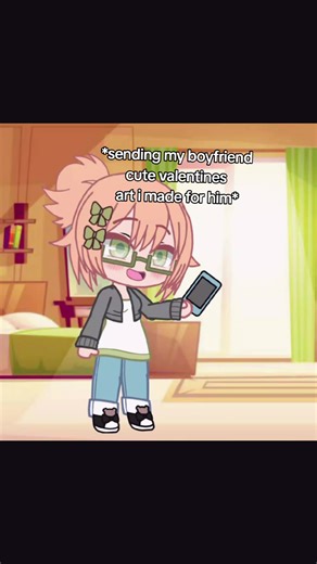 Cute Valentine's Art Exchange in Gacha Club