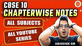 FREE PDF Download! 😱 Chapter-Wise CBSE Class 10 Notes for All Subjects 📚🚀 | 2024 Board Exams