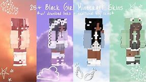 25+ black girl Minecraft skins (++/ links and additional boy skins💕)