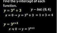 Y-Intercepts of Exponential Functions