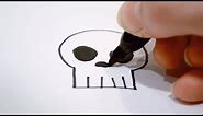 How to Draw a Cartoon Skull