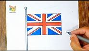 comment dessiner le drapeau anglais