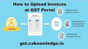 How to Upload GST Invoices at GST Portal by Excel Template