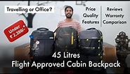 Comparing Top 3 Budget Travel & Office Backpacks | Flight Approved | Safari, Aristocrat, Gear Turbo