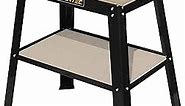 POWERTEC UT1002 Multipurpose Tool Stand, MDF Split Top Expands to 20"x25" w/ Storage Shelf, 32" Table Height for Benchtop Top Machines Planers, Grinders, Band Saw, Belt Sanders, Drill Presses