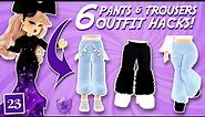 6 Flare Pants & Trouser Outfit Hacks in Royale high! Advent Day 23