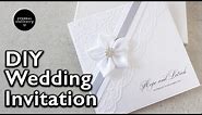 How to make an elegant lace invitation | DIY wedding invitations | Eternal Stationery