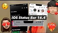 iOS 16.4 Transparent Status Bar 2023 | IPhone Notch On Android | its Snow00