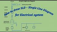 Simple Single line diagram of Power system/How to draw SLD for electrical installations.