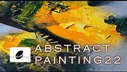 Easy Acrylic Paintings Step by Step / Abstract Painting 22