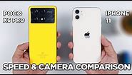 POCO X6 Pro vs iPhone 11 SPEED TEST & CAMERA Comparison | Zeibiz