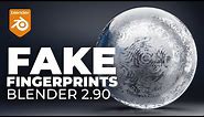 How To Fake Fingerprints In Blender 2.90 (Blender Tutorial)