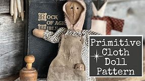 Primitive Cloth Doll with a Free Pattern