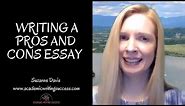 Writing Pros and Cons Essay