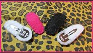 How to cover Metal Hair Clips No.1 - Covering Hair Clips with felt - Easy Tutorial