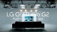 LG OLED evo G2 Flush fit wall-mount test