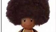 Black Afro hair toad from mario bros with beethoven
