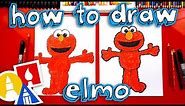 How To Draw Elmo From Sesame Street
