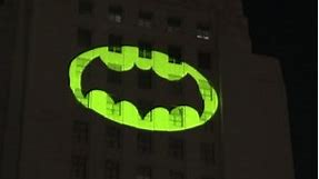Bat-Signal lit up for Adam West