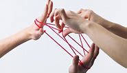 String games: how to do a cat's cradle string figure