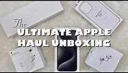 Apple Unboxing | iPhone 15 Pro Max Black Titanium, Apple Watch Series 9 45mm, Airpods Pro