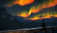 Blazing Aurora The Elder Scrolls V: Skyrim Live Wallpaper - MoeWalls
