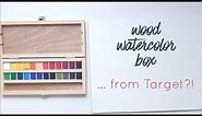 A WOOD Watercolor Box... from Target?!