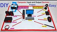 computer input and output devices project model - diy - simple and easy | howtofunda