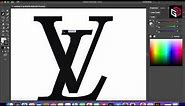 Easy way to create a Louis Vuitton LV logo with the help of Adobe Illustrator